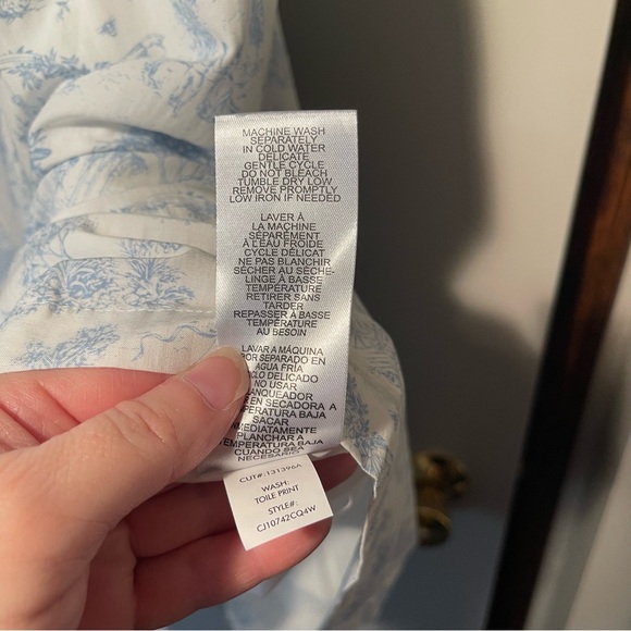 Celebrity Pink Bridgerton Blue and White Midi Dress NWT Lg - Picture 7 of 16